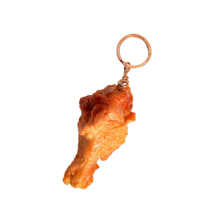 Simulation Food Model Toy Shooting Props — 3 PCS Chicken Leg Keychain