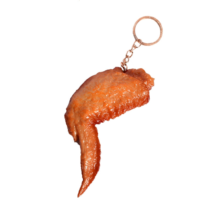 Simulation Food Model Toy Shooting Props — 3 PCS Chicken Wings Keychain