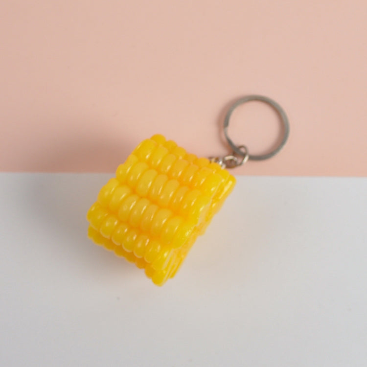 PVC Simulation Vegetable Model Pendant Creative Play House Small Toys — 3 PCS Keychain Hot Dog