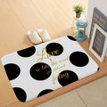 Bathroom Door Absorbent Floor Mat Bedroom Coral Velvet Non-Slip Mat