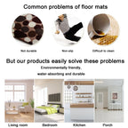 Bathroom Door Absorbent Floor Mat Bedroom Coral Velvet Non-Slip Mat — view 7
