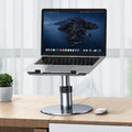 Oatsbasf 03597 Aluminum Alloy Notebook Heightening Bracket Notebook Computer Lifting Heat Dissipation Bracket Mobile Folding Table, Style: