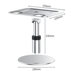 Oatsbasf 03597 Aluminum Alloy Notebook Heightening Bracket Notebook Computer Lifting Heat Dissipation Bracket Mobile Folding Table, Style: