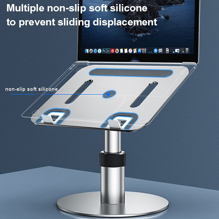 Oatsbasf 03597 Aluminum Alloy Notebook Heightening Bracket Notebook Computer Lifting Heat Dissipation Bracket Mobile Folding Table, Style: