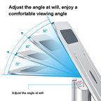 Oatsbasf 03597 Aluminum Alloy Notebook Heightening Bracket Notebook Computer Lifting Heat Dissipation Bracket Mobile Folding Table, Style: