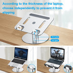 Oatsbasf 03597 Aluminum Alloy Notebook Heightening Bracket Notebook Computer Lifting Heat Dissipation Bracket Mobile Folding Table, Style: