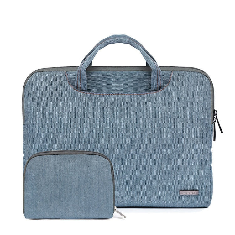 LiSEN LS-116 Simple Laptop Bag Business Laptop Liner Bag — PU Brown