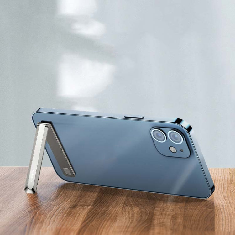 Oatsbasf 03654 Mini Mobile Phone Holder Back Sticker Portable Folding Desktop Multifunctional Magnetic Stand — 03654 Grey