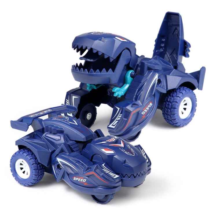 2 PCS Dinosaur Deformation Car Children Inertial Sliding Car Model Toy — Orange