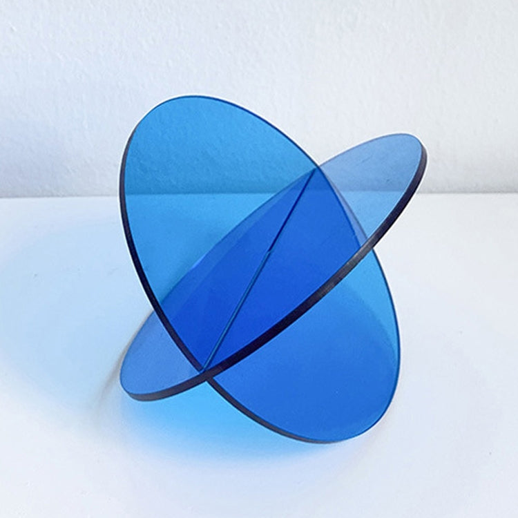 Blue Ball Magic Square Studio Background Ornament Photo Props — Translucent Blue Round Sheet