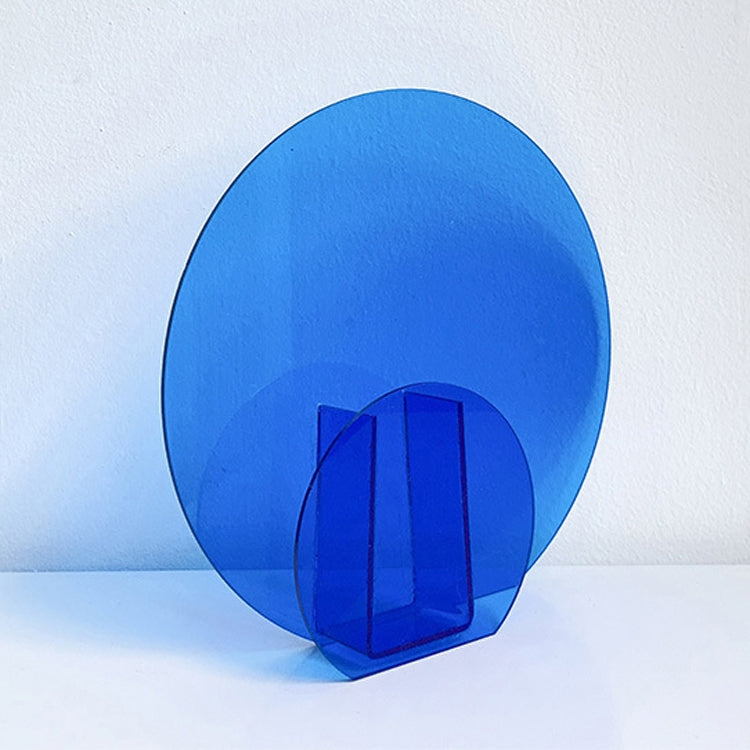 Blue Ball Magic Square Studio Background Ornament Photo Props — Translucent Blue Cross Circle
