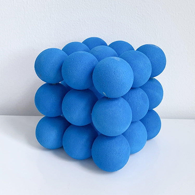 Blue Ball Magic Square Studio Background Ornament Photo Props — Translucent Acrylic Clock