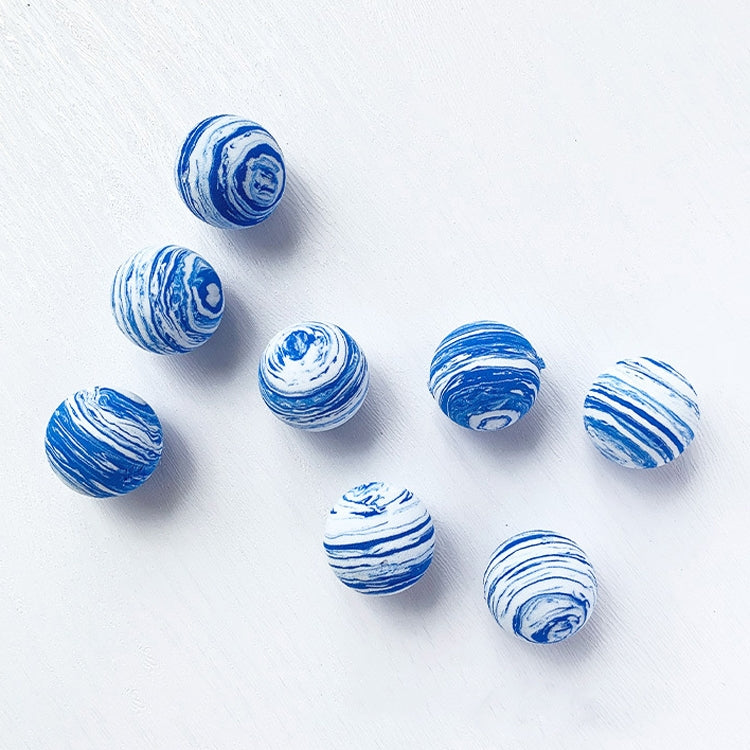 Blue Ball Magic Square Studio Background Ornament Photo Props — 8pcs/ Set Blue Ball