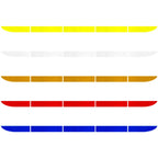 5 Sets Car Trunk Reflective Decorative Strip Anti-Scratch Car Tail Warning Decorative Stickers