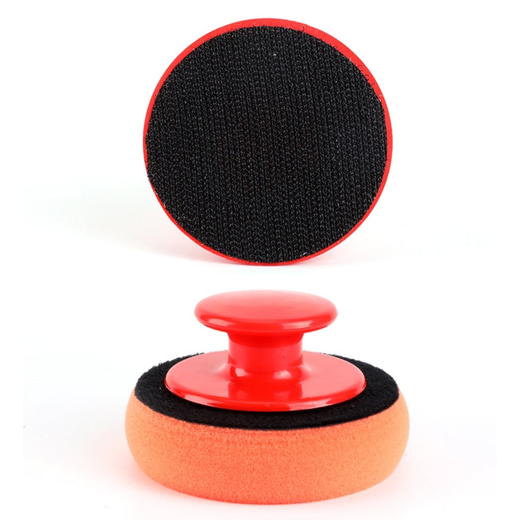 3 Sets Handle Polished Waxing Sponge Car Waxing Wash Tool