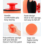 3 Sets Handle Polished Waxing Sponge Car Waxing Wash Tool