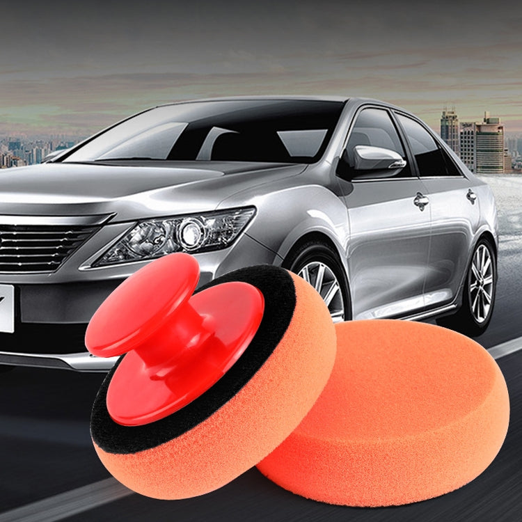 3 Sets Handle Polished Waxing Sponge Car Waxing Wash Tool