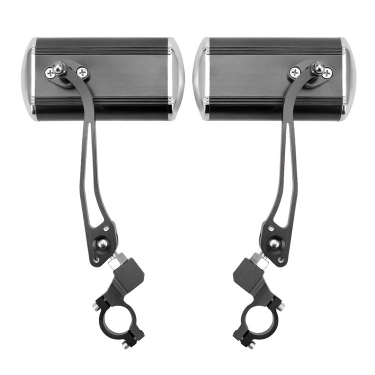 1 Pair BG-114 Electric Car Mirror Handlebar Safety Mirror Reversing Mirror Mountain Bike Rearview Mirror — Blue