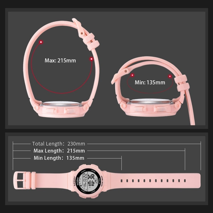 SYNOKE 9109 Student Multifunctional Waterproof Colorful Luminous Electronic Watch