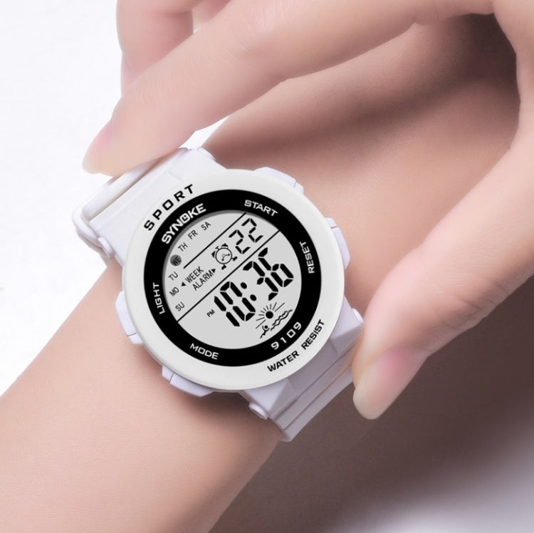 SYNOKE 9109 Student Multifunctional Waterproof Colorful Luminous Electronic Watch