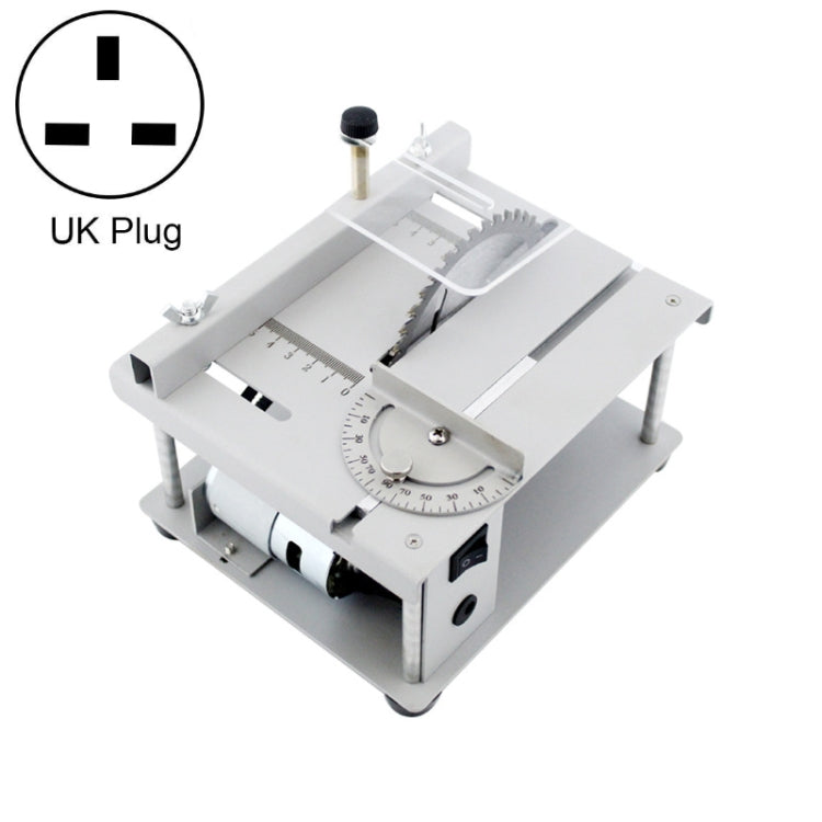 150W Miniature Precision Table Saw Mini Chainsaw Portable Woodworking Sliding Table Saw Multifunctional Cutting Machine — EU Plug