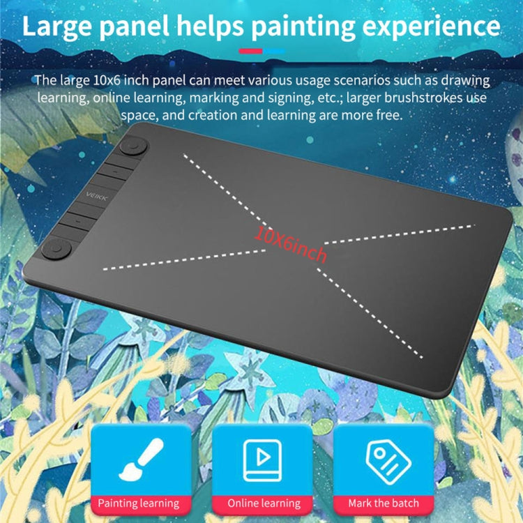 VEIKK VK1060PRO Digital Tablet Hand-Painted Board Electronic Drawing Board Can Connected To Mobile Phone — view 7