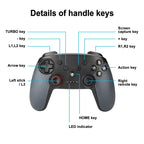Bluetooth Wireless Gamepad Built-In Dual Motors With TURBO Function Suitable For Switch Pro