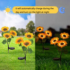 Solar Sunflower Decoration Light LED Garden Lawn Landscape Light — view 5