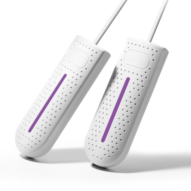 10W Household Shoe Dryer Shoe Deodorant Shoe Dryer Smart Timed Folding Shoe Baker Socks Dryer — With Purple Lamp EU Plug