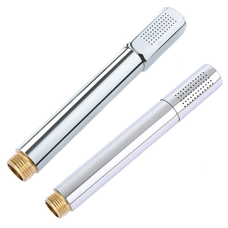 Brass Stainless Steel Hand-Held Pressurized Shower Head — Round