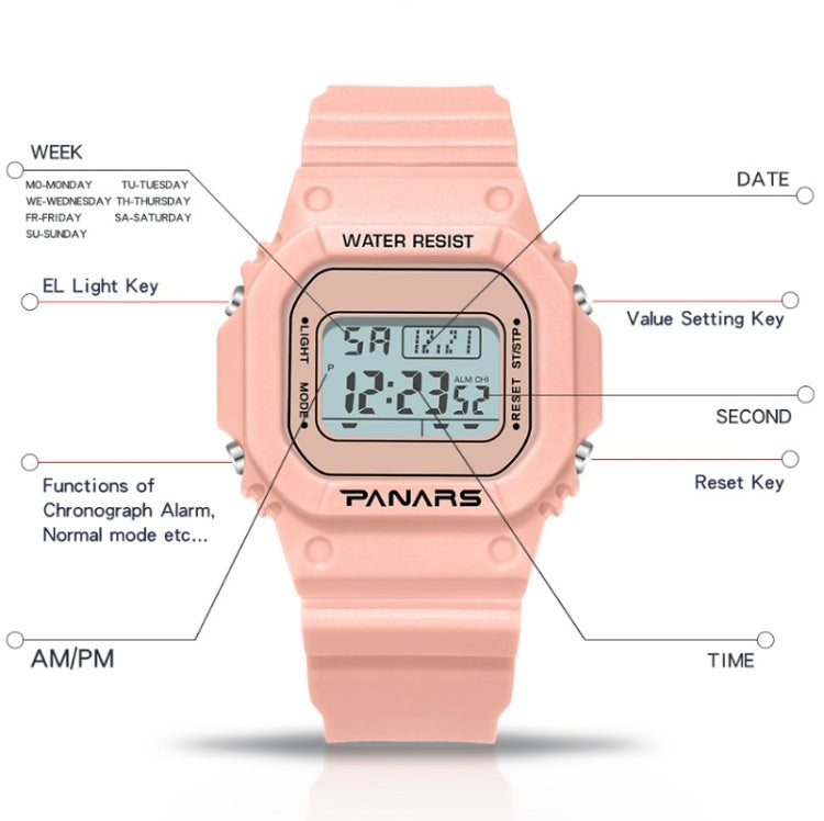 SYNOKE 9620 Couple Sports Plastic Strap Electronic Watch