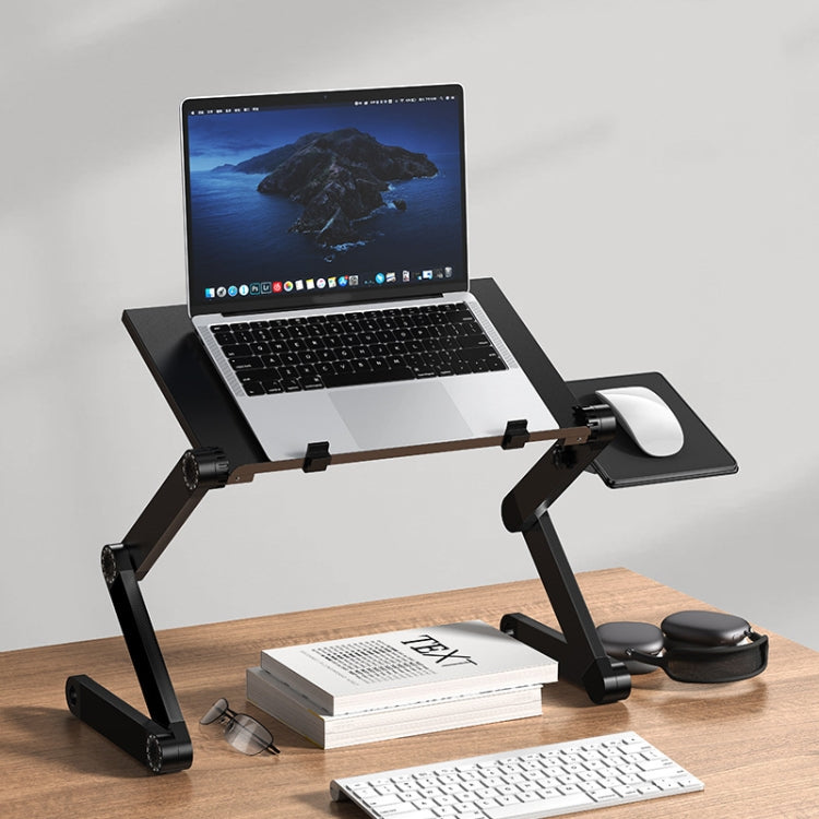 Oatsbasf Folding Computer Desk Laptop Stand Foldable Lifting Heightening Storage Portable Rack, Style: