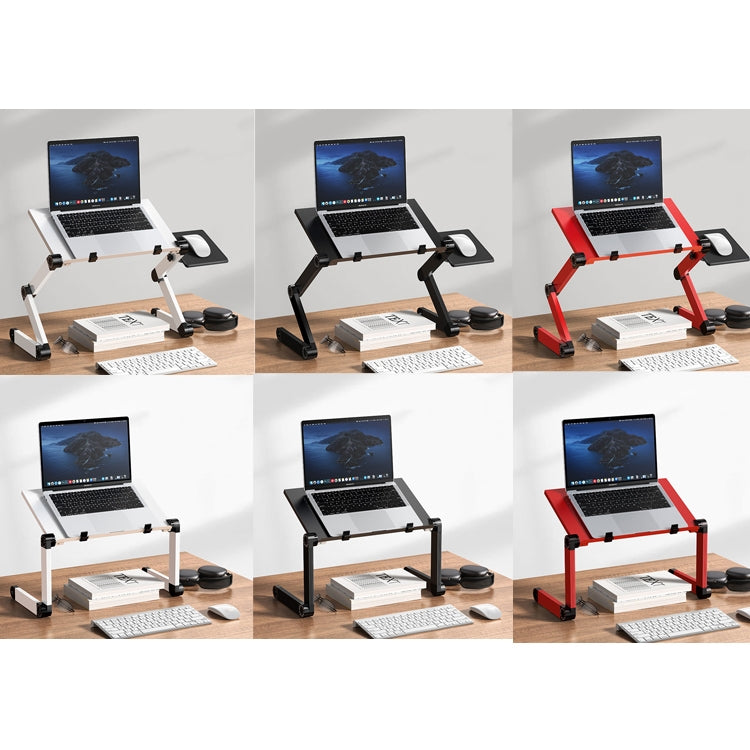 Oatsbasf Folding Computer Desk Laptop Stand Foldable Lifting Heightening Storage Portable Rack, Style: