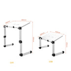 Oatsbasf Folding Computer Desk Laptop Stand Foldable Lifting Heightening Storage Portable Rack, Style: