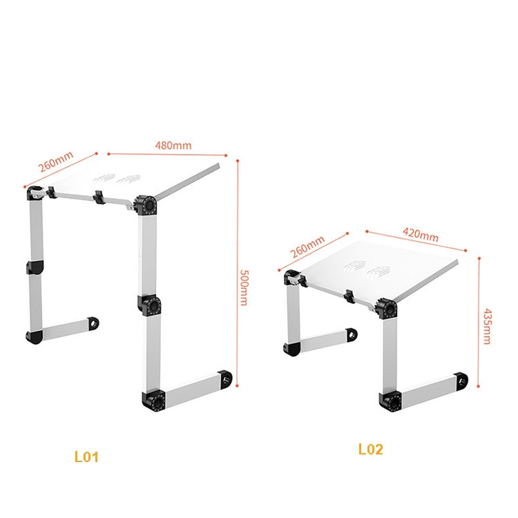 Oatsbasf Folding Computer Desk Laptop Stand Foldable Lifting Heightening Storage Portable Rack, Style: