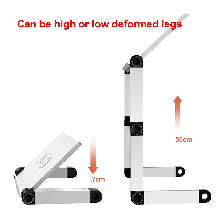 Oatsbasf Folding Computer Desk Laptop Stand Foldable Lifting Heightening Storage Portable Rack, Style: