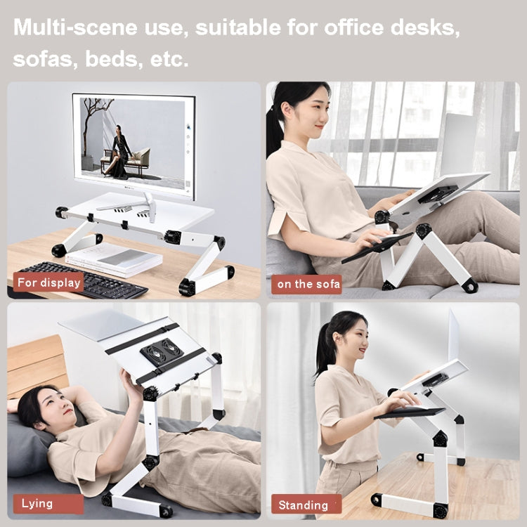 Oatsbasf Folding Computer Desk Laptop Stand Foldable Lifting Heightening Storage Portable Rack, Style: