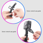 2 Set Cycling Helmet Adhesive Multi-Joint Arm Fixed Mount Set for DJI Osmo Action, GoPro HERO9 Black / HERO8 Black /7 /6 /5 /5 Session /4 Session /4 /3+ /3 /2 /1, Xiaoyi and Other Action Cameras