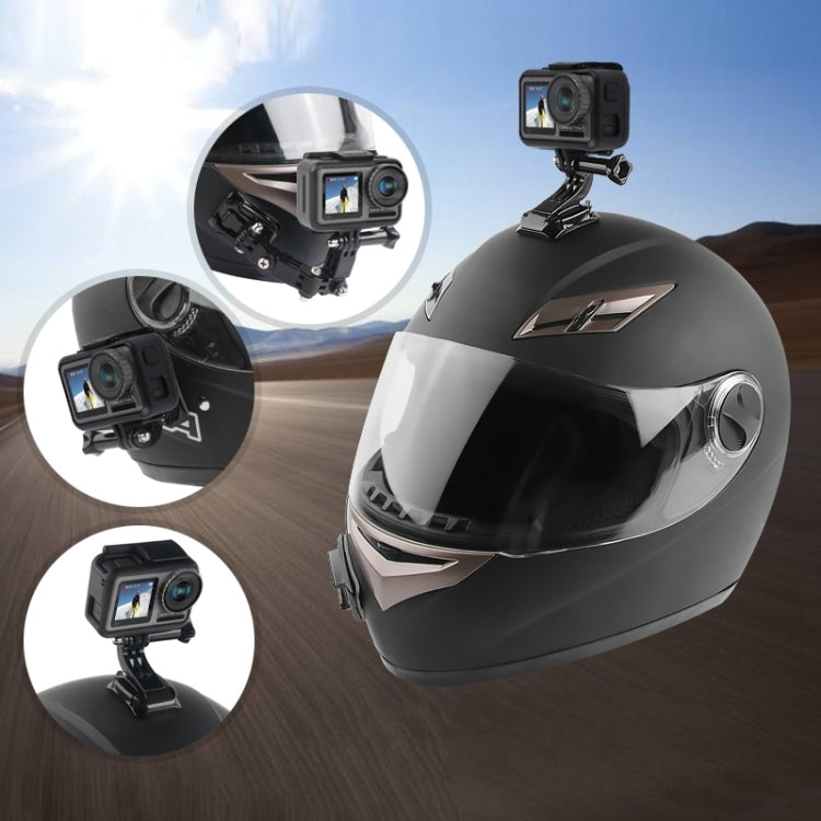 2 Set Cycling Helmet Adhesive Multi-Joint Arm Fixed Mount Set for DJI Osmo Action, GoPro HERO9 Black / HERO8 Black /7 /6 /5 /5 Session /4 Session /4 /3+ /3 /2 /1, Xiaoyi and Other Action Cameras