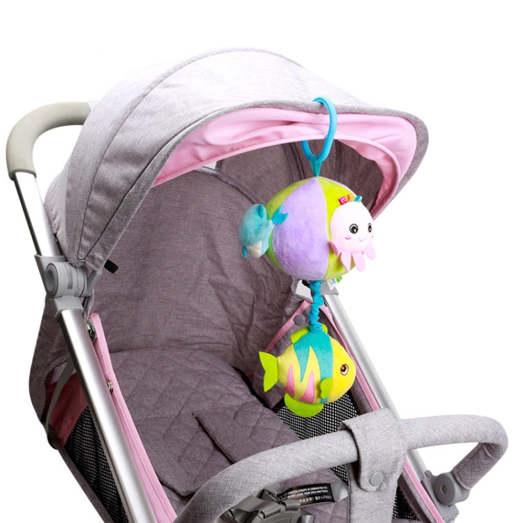 Three-dimensional Animal Baby Music Pull Bell Cloth Ball Bed Hanging Toy Baby Comfort Plush Bed Bell