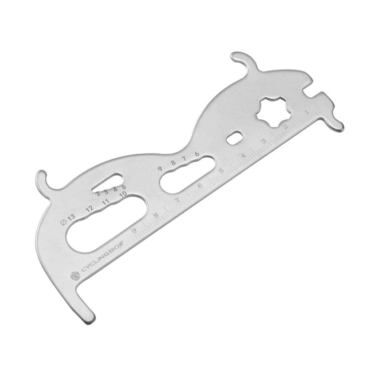 CYCLINGBOX Mountain Bicycle Chain Wear Measuring Ruler Measuring Chain Ruler Inspection Tool