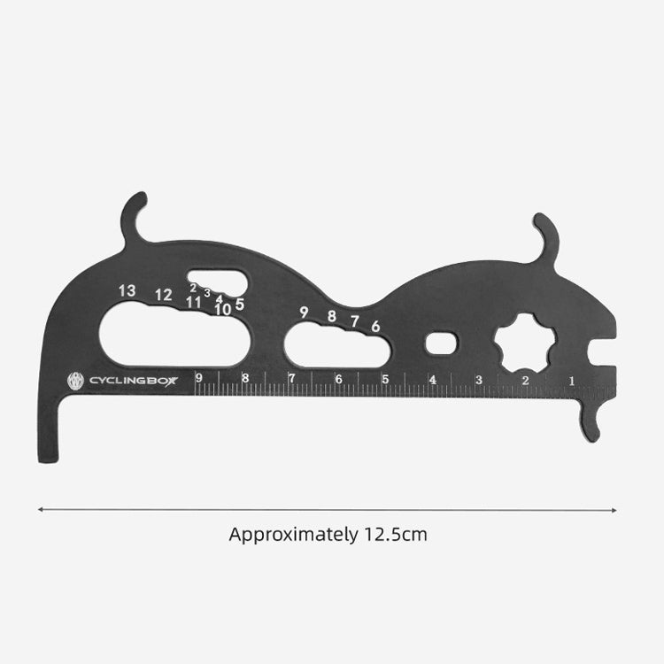 CYCLINGBOX Mountain Bicycle Chain Wear Measuring Ruler Measuring Chain Ruler Inspection Tool