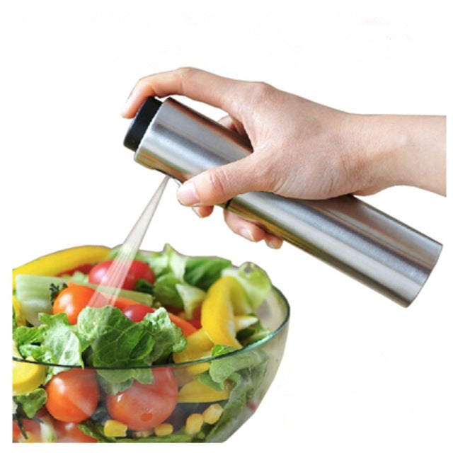2 PCS Stainless Steel Spray Bottle Seasoning Bottle Barbecue Cooking Tool
