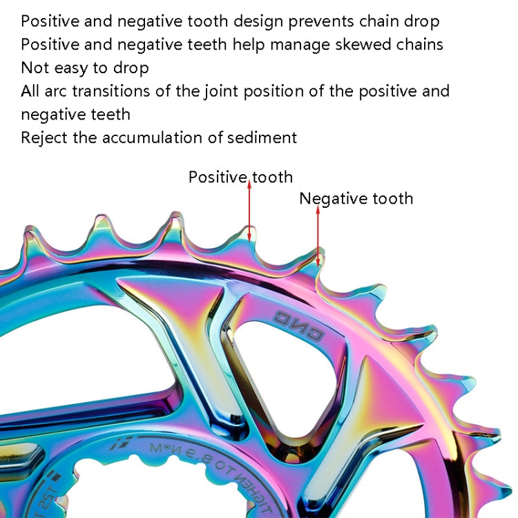 BDSNAIL Mountain Bike Single Disk GXP Direct-Shaped Integrated Disk Positive And Negative Tooth Disc