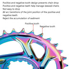 BDSNAIL Mountain Bike Single Disk GXP Direct-Shaped Integrated Disk Positive And Negative Tooth Disc
