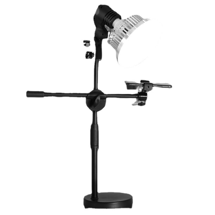 Mobile Phone Live Support Shooting Gourmet Beautification Fill Light Indoor Jewelry Photography Light, Style: — 355W Mushroom Lamp + Stand + Overhead Stand