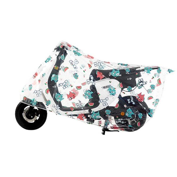 General Rain And Dustproof PEVA Car Cover For Motorcycles And Electric Vehicles — Small Dinosaur