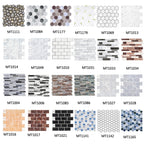 3D Crystal Epoxy Self-Adhesive Wall Sticker Bathroom Simulation Tile Sticker — MT1010
