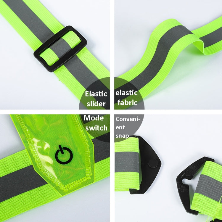 LED Reflective Vest High Stretch Outdoor Reflective Vest Traffic Safety Reflective Clothing