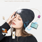 M1-BL LED Glowing Bluetooth Music Hat Wireless Call Night Running Hat